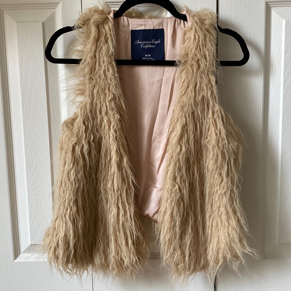 Faux fur vest